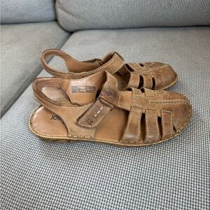Josef Seibel Tan Leather Sandals 37 EU